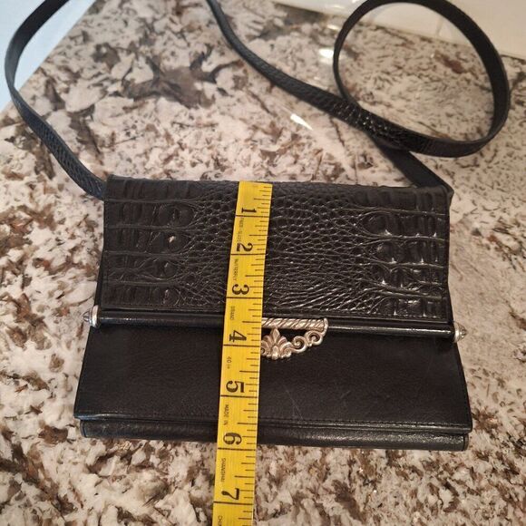 Brighton Black Leather Wallet Crossbody - Picture 15 of 16